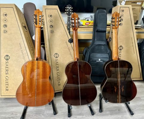 Từ trái qua phải luần lượt là Guitar S3 S5 S9
